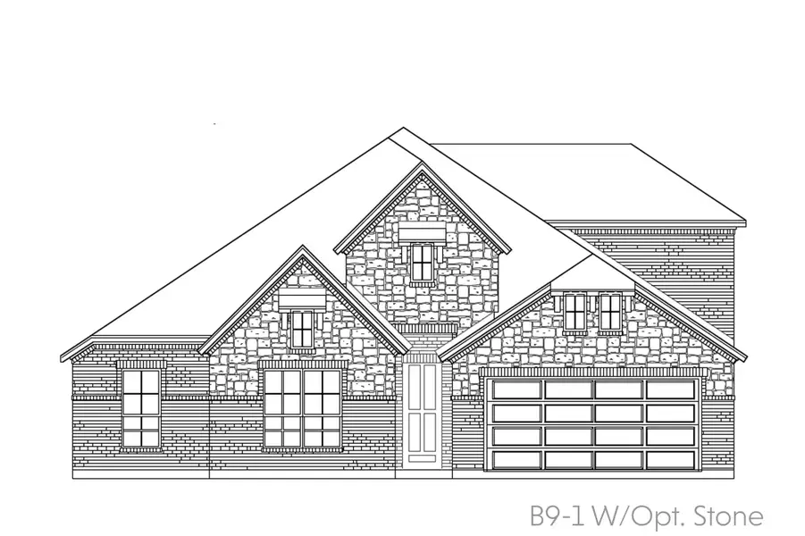 Representative exterior photo of a completed home built from the Savannah by John Houston Homes in Bull Hide Estates, Hewitt, TX (Image 5). Representative exterior photo of a completed home built from the Savannah by John Houston Homes in Bull Hide Estates, Hewitt, TX (Image 5).