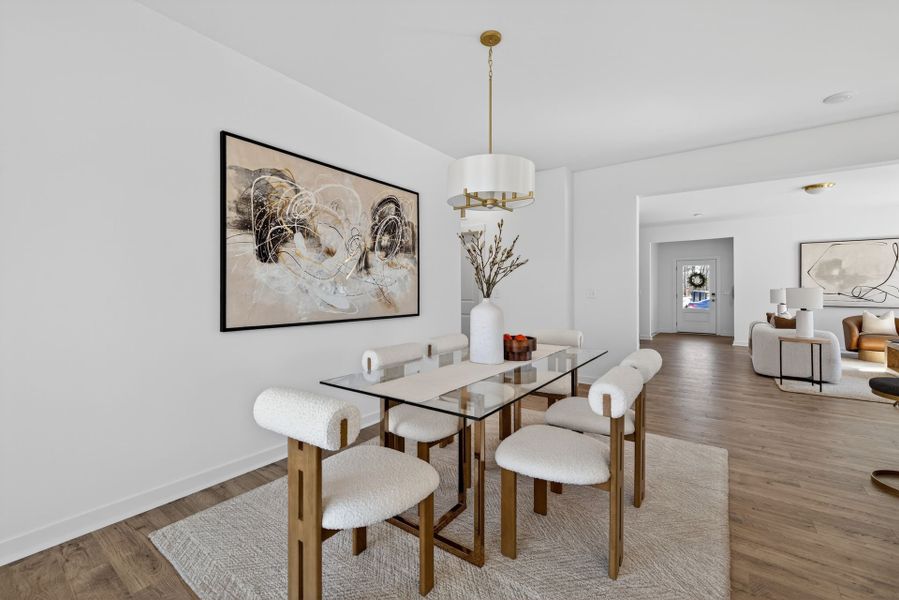 Furnished interior view inside a new home in Copper Ridge at Flowers Plantation, Clayton (Image 10).