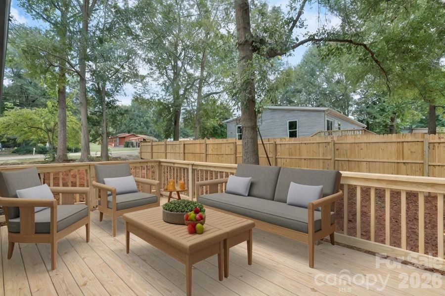 Exterior details and patio area of a home in , Lincolnton (Image 21).