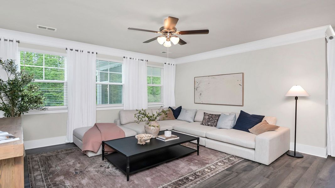 Furnished interior view inside a new home in Cross Creek, Lexington (Image 19). Furnished interior view inside a new home in Cross Creek, Lexington (Image 19).