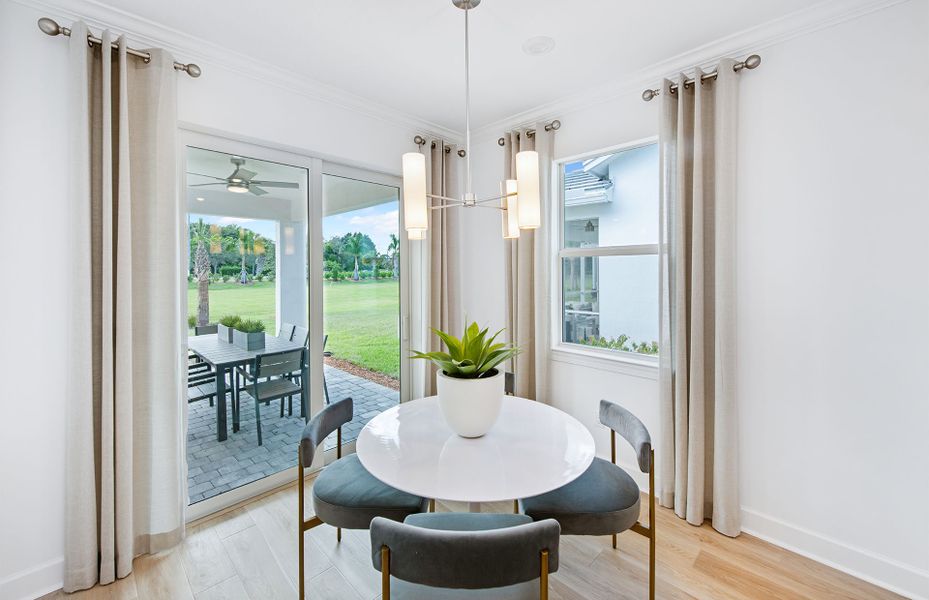 Furnished interior view inside a new home in Harbor Isle, Vero Beach (Image 17).