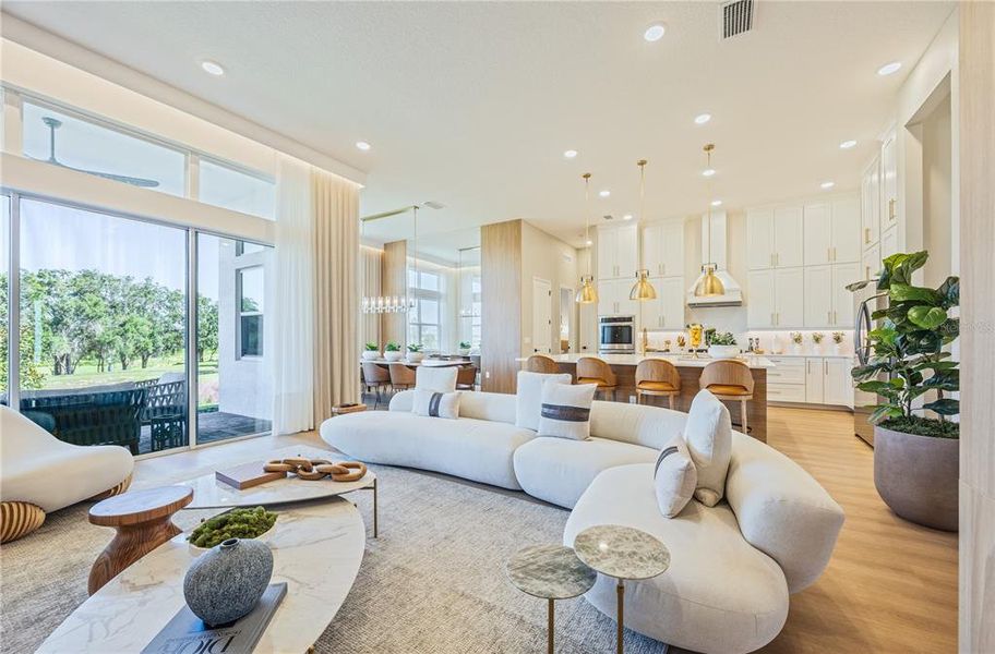 Furnished interior view inside a new home in Avalon Ridge, Winter Garden (Image 11).