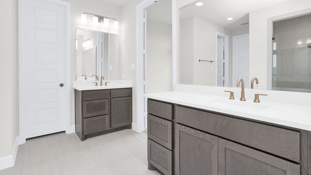 Furnished interior view inside a new home in Legacy Prairie at Katy Court, Katy (Image 7).
