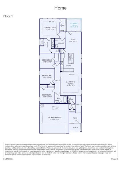 2D floor plan layout of this home in Ellerden, Tomball, TX (Image 4). 2D floor plan layout of this home in Ellerden, Tomball, TX (Image 4).