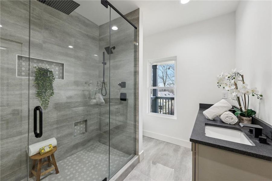 Furnished interior view inside a new home in , Atlanta (Image 15).