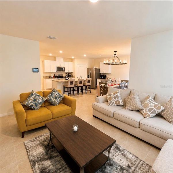 Furnished interior view inside a new home in , Kissimmee (Image 6). Furnished interior view inside a new home in , Kissimmee (Image 6).