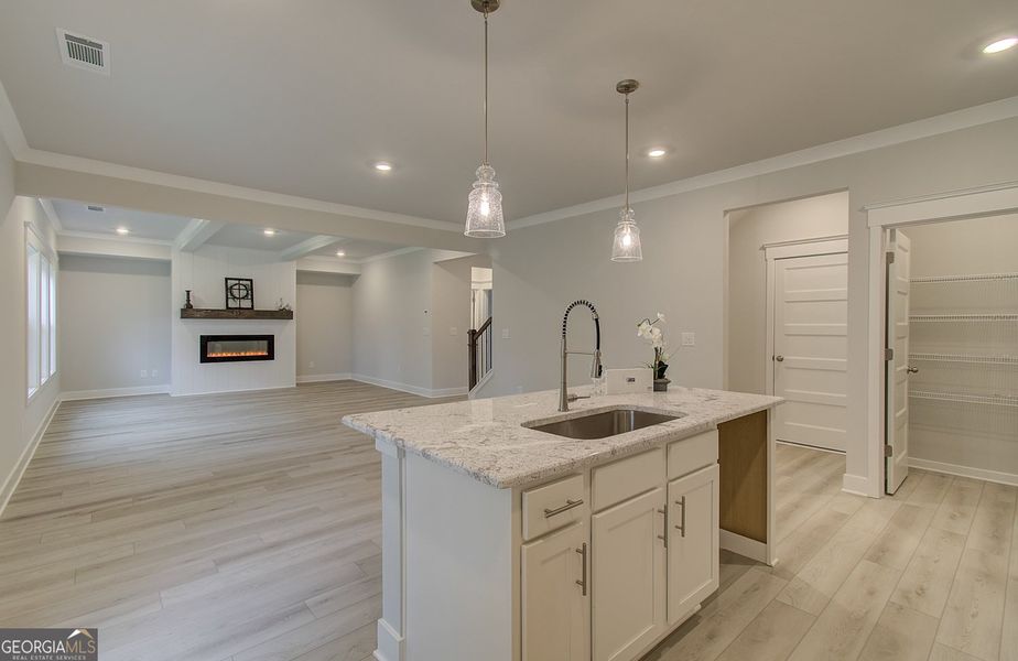 Furnished interior view inside a new home in Ponderosa Farms Estates, Gainesville (Image 6). Furnished interior view inside a new home in Ponderosa Farms Estates, Gainesville (Image 6).