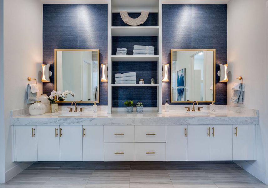 Representative furnished interior of a home built from the Addison II by Southgate Homes in Windsong Ranch 61' Series, Prosper (Image 19). Representative furnished interior of a home built from the Addison II by Southgate Homes in Windsong Ranch 61' Series, Prosper (Image 19).