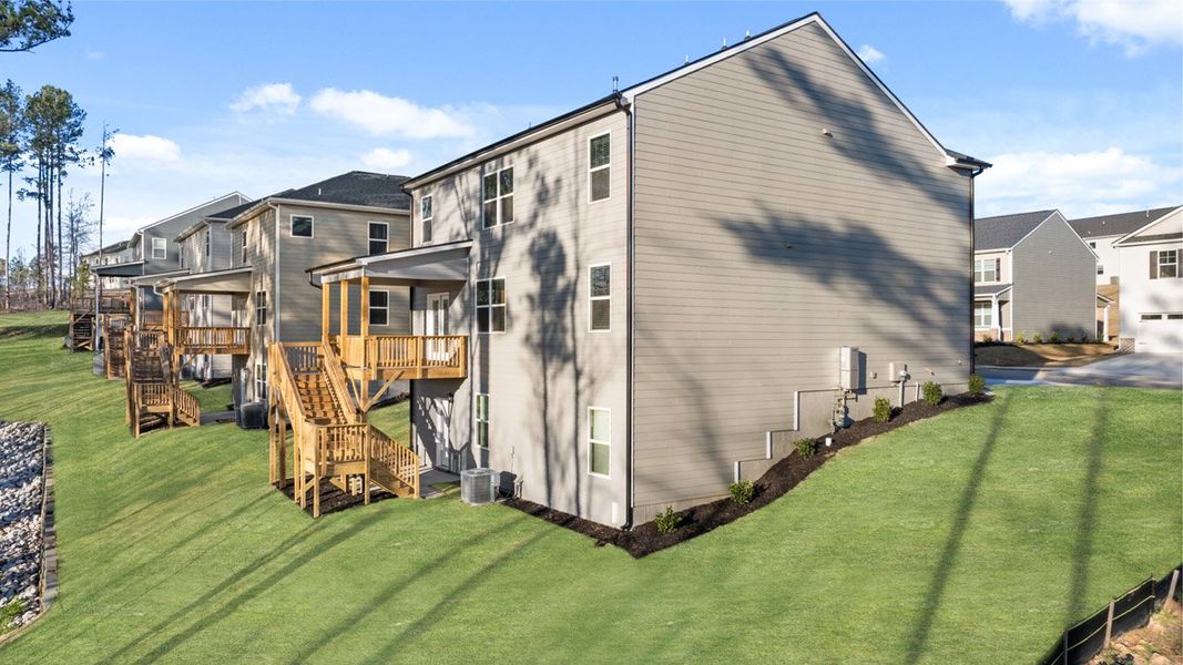 Exterior details and patio area of a home in Southwind Village, Evans (Image 29).