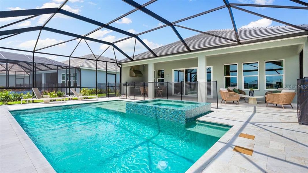 Exterior details and patio area of a home in Esplanade at Coasterra, Palmetto (Image 14).