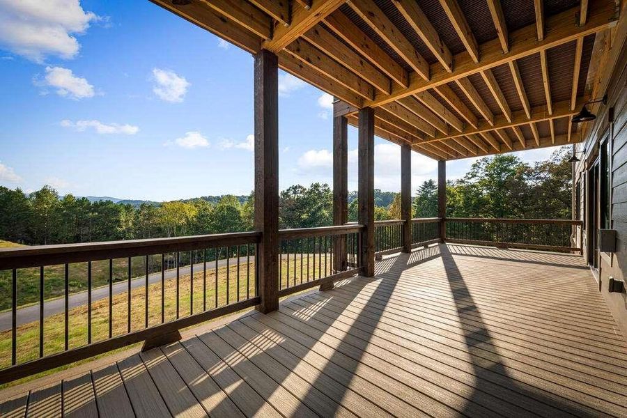 Exterior details and patio area of a home in , Blue Ridge (Image 33).
