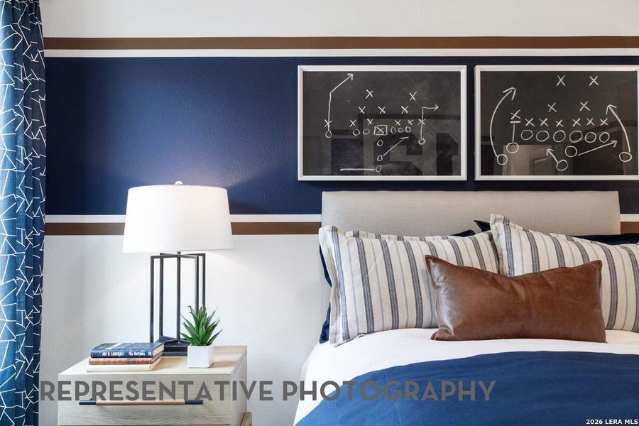 Furnished interior view inside a new home in Davis Ranch, San Antonio (Image 41).