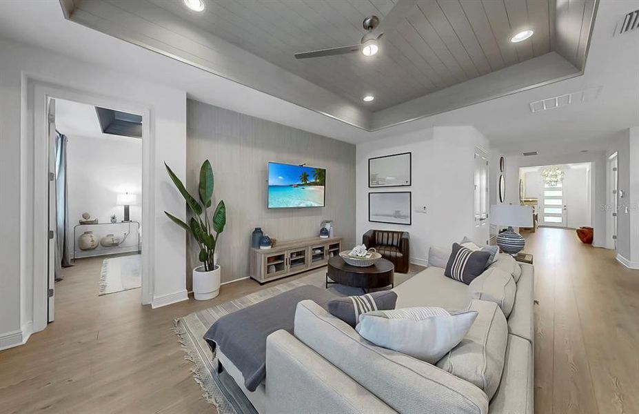 Furnished interior view inside a new home in , Sarasota (Image 29).