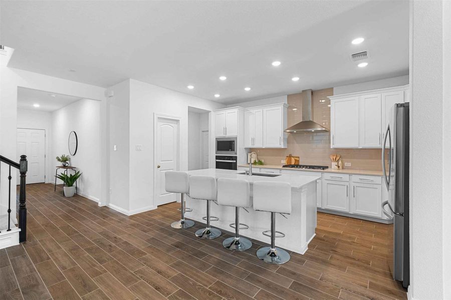 Furnished interior view inside a new home in , Leander (Image 17).