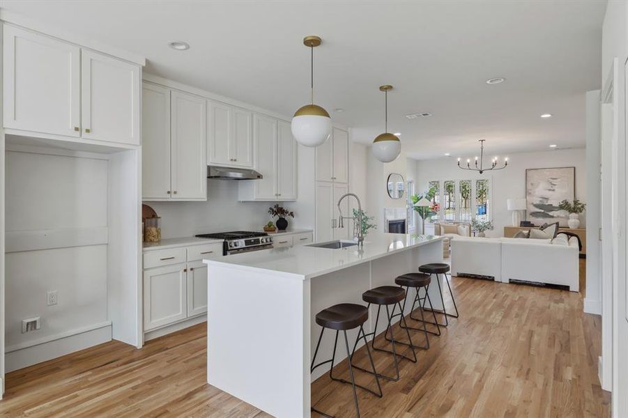 Furnished interior view inside a new home in , Dallas (Image 8). Furnished interior view inside a new home in , Dallas (Image 8).