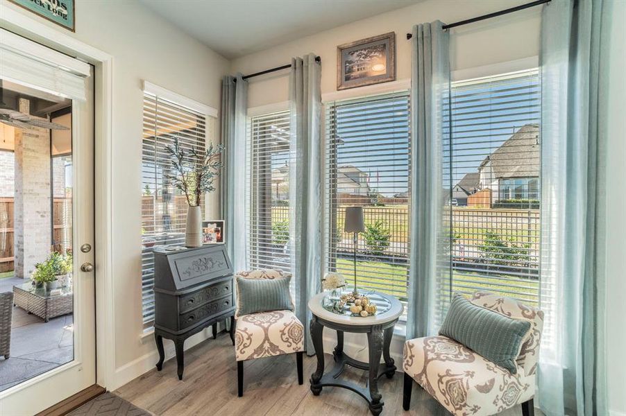 Furnished interior view inside a new home in Bridgewater 60', Midlothian (Image 23). Furnished interior view inside a new home in Bridgewater 60', Midlothian (Image 23).