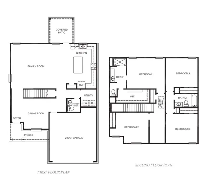 2D floor plan layout of this home in Overlook West, Wolfforth, TX (Image 4). 2D floor plan layout of this home in Overlook West, Wolfforth, TX (Image 4).