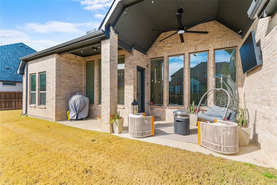 Exterior details and patio area of a home in , Mansfield (Image 4). Exterior details and patio area of a home in , Mansfield (Image 4).