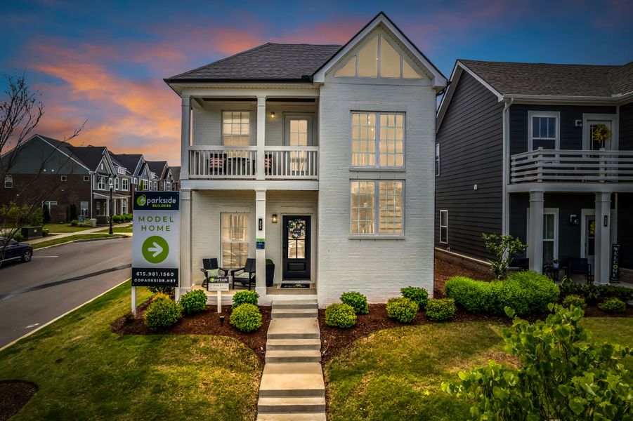 Representative exterior photo of a completed home built from the Emery by Parkside Builders in Anderson Park, Hendersonville, TN (Image 29).