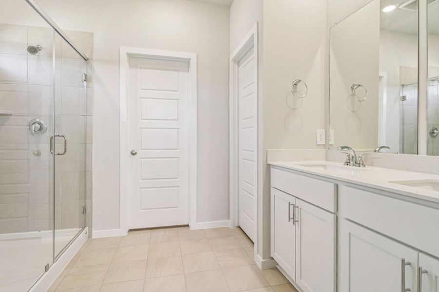 Furnished interior view inside a new home in Granger Pointe - Traditional Series, New Caney (Image 9).