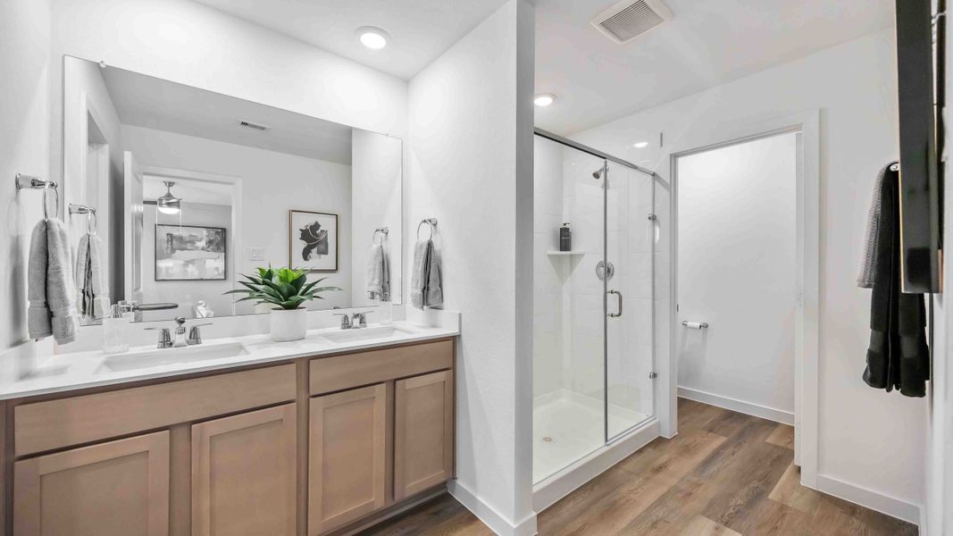 Furnished interior view inside a new home in Pinehaven, Houston (Image 7).
