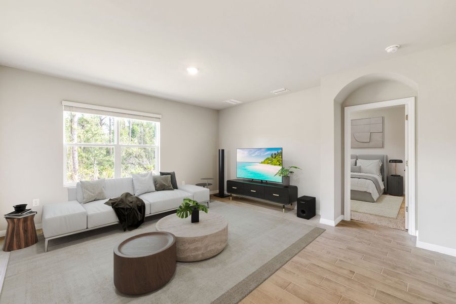 Representative furnished interior of a home built from the CALI by D.R. Horton in LaBelle Homes, Lehigh Acres (Image 7).