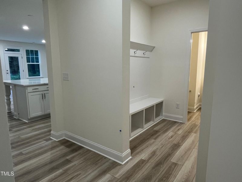 Foyer leading to Mud Room off of Garage