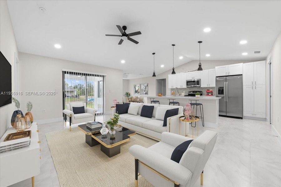 Furnished interior view inside a new home in , Lehigh Acres (Image 4).