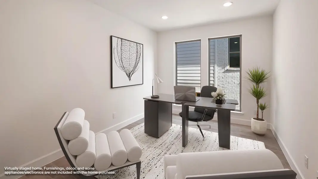 Representative furnished interior of a home built from the 3396W by Perry Homes in Meridiana, Rosharon (Image 6).