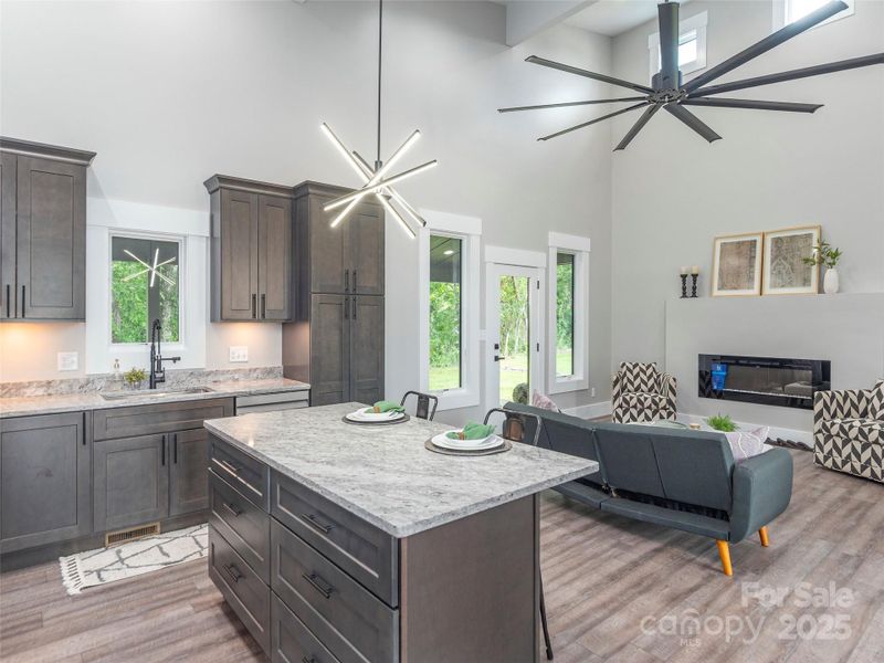 Furnished interior view inside a new home in , Asheville (Image 27). Furnished interior view inside a new home in , Asheville (Image 27).
