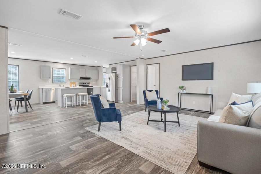 Furnished interior view inside a new home in , Hastings (Image 13).