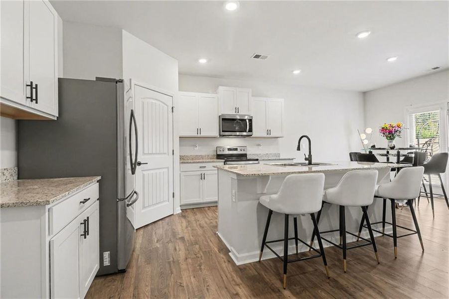 Furnished interior view inside a new home in , Dallas (Image 10). Furnished interior view inside a new home in , Dallas (Image 10).