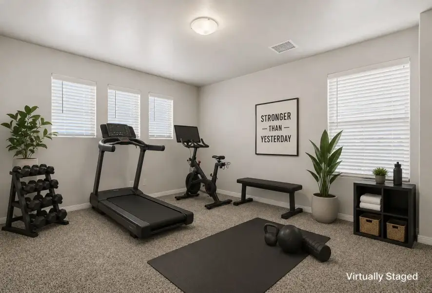 Furnished interior view inside a new home in Paseo del Este, El Paso (Image 4). Furnished interior view inside a new home in Paseo del Este, El Paso (Image 4).