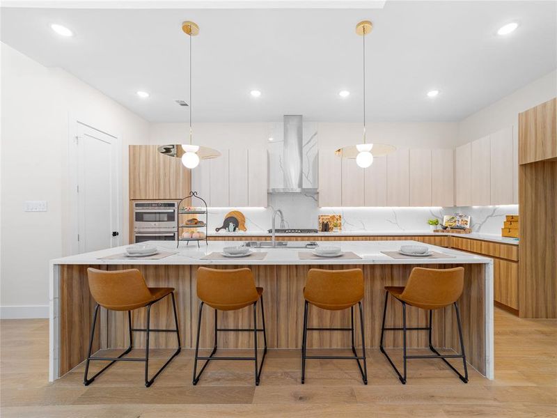 Furnished interior view inside a new home in , Dallas (Image 15).