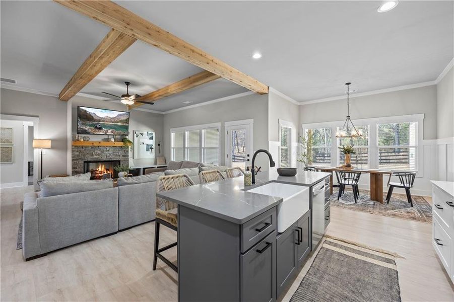 Furnished interior view inside a new home in , Monroe (Image 7).