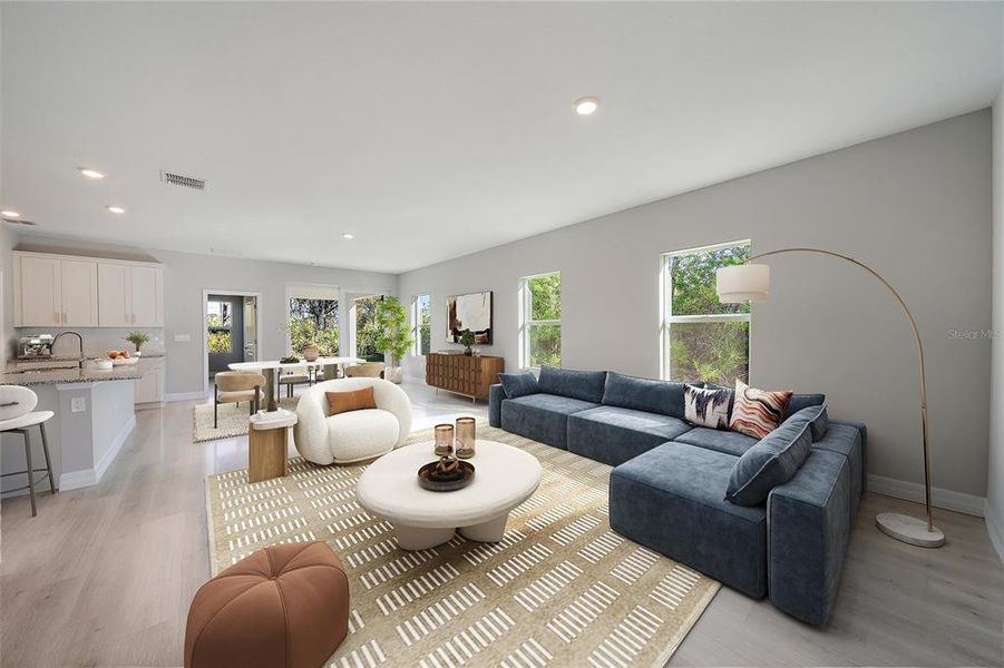 Furnished interior view inside a new home in , Rotonda West (Image 6). Furnished interior view inside a new home in , Rotonda West (Image 6).