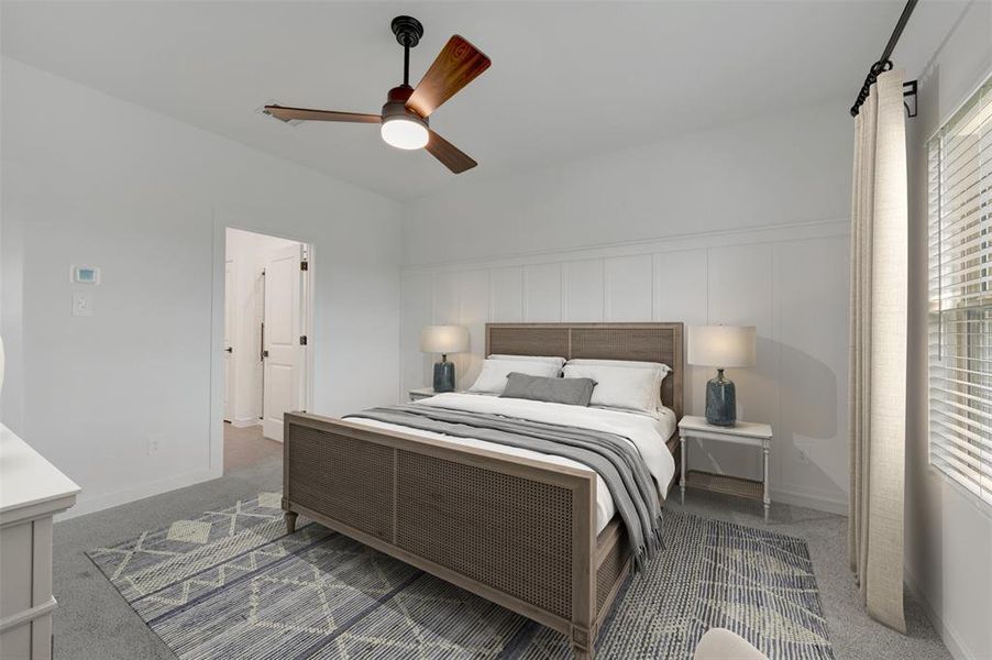 Furnished interior view inside a new home in Aspire at Reunion, Newark (Image 6).