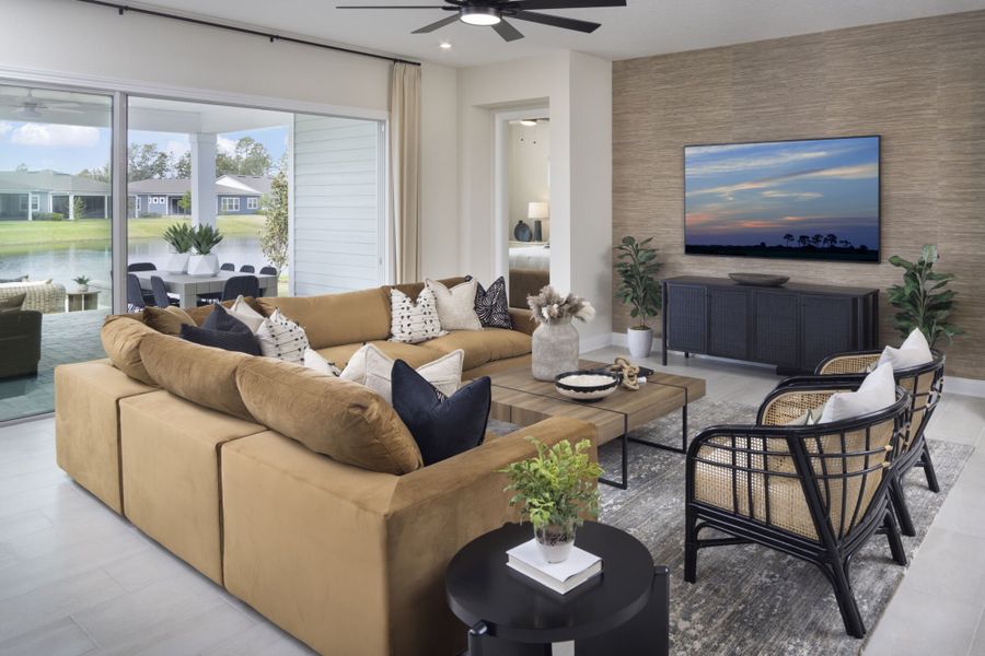 Representative furnished interior of a home built from the Curacao by Mattamy Homes in RiverTown - WaterSong, St. Johns (Image 6). Representative furnished interior of a home built from the Curacao by Mattamy Homes in RiverTown - WaterSong, St. Johns (Image 6).