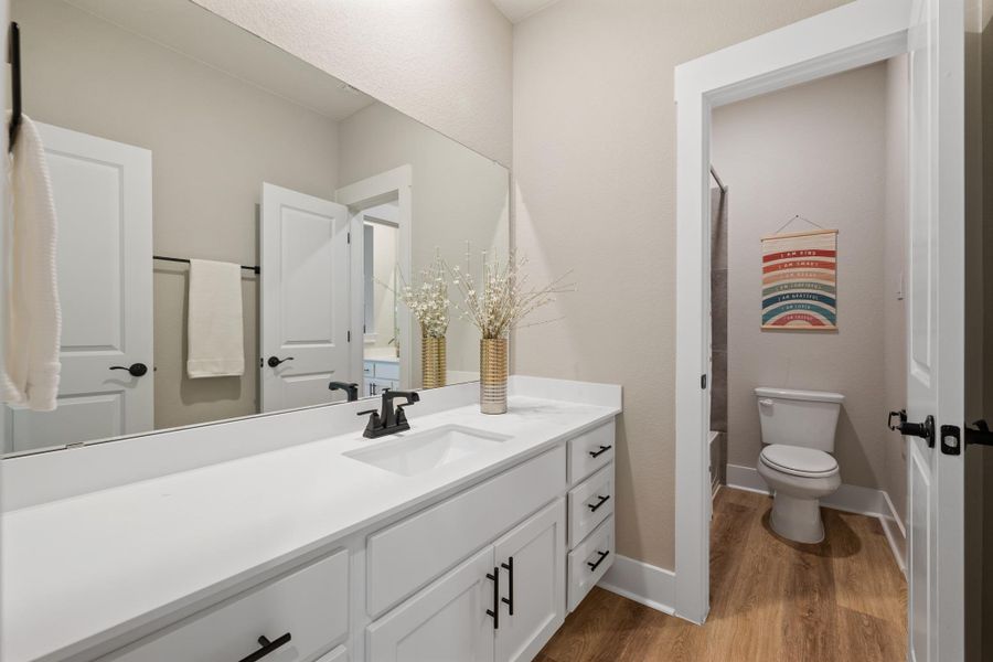 Furnished interior view inside a new home in Bryson, Leander (Image 15). Furnished interior view inside a new home in Bryson, Leander (Image 15).