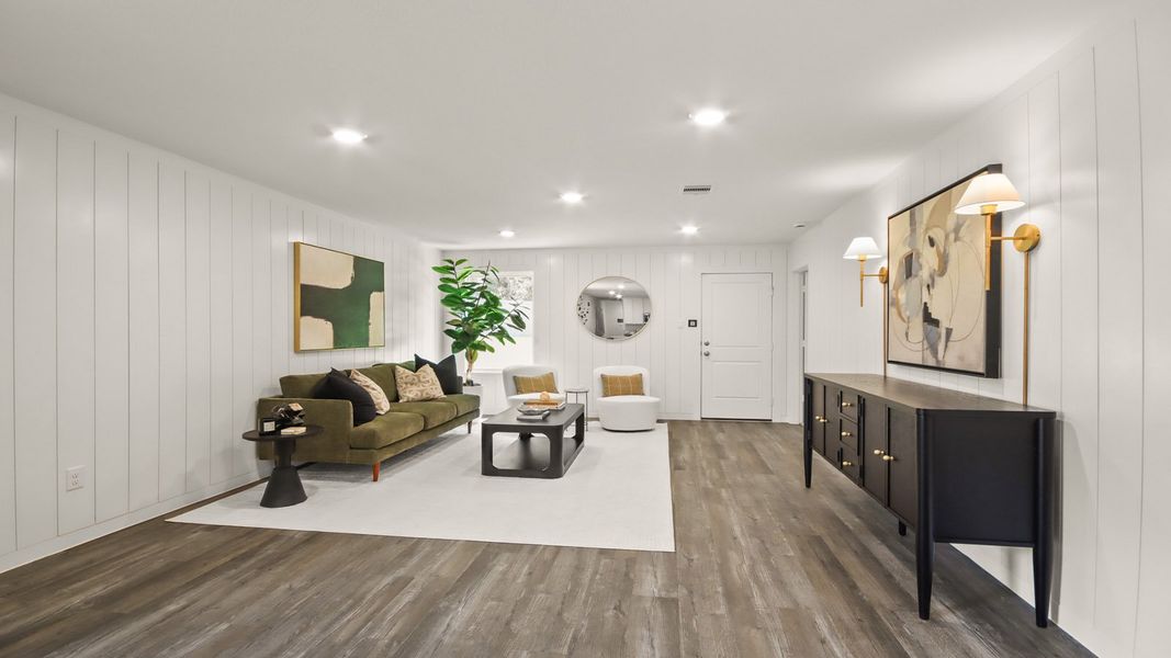 Furnished interior view inside a new home in The Canopies, Splendora (Image 4).