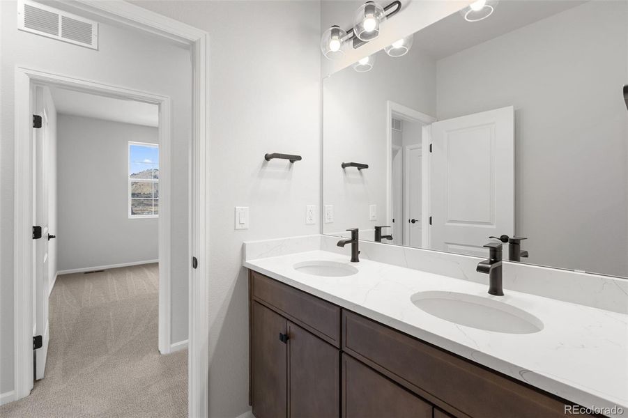 Furnished interior view inside a new home in The Manors Collection at Golden Overlook, Golden (Image 13).