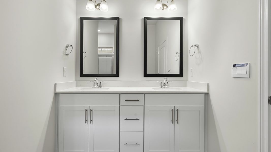 Furnished interior view inside a new home in The Villas at Kinsley, Jamestown (Image 5).