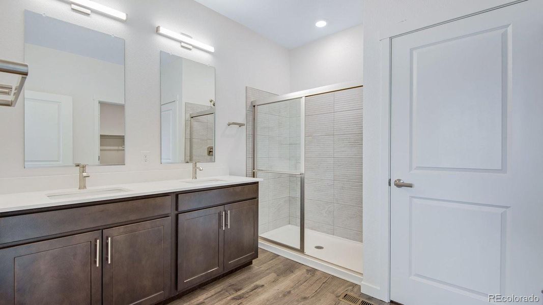 Furnished interior view inside a new home in Trails at Crowfoot, Parker (Image 13).