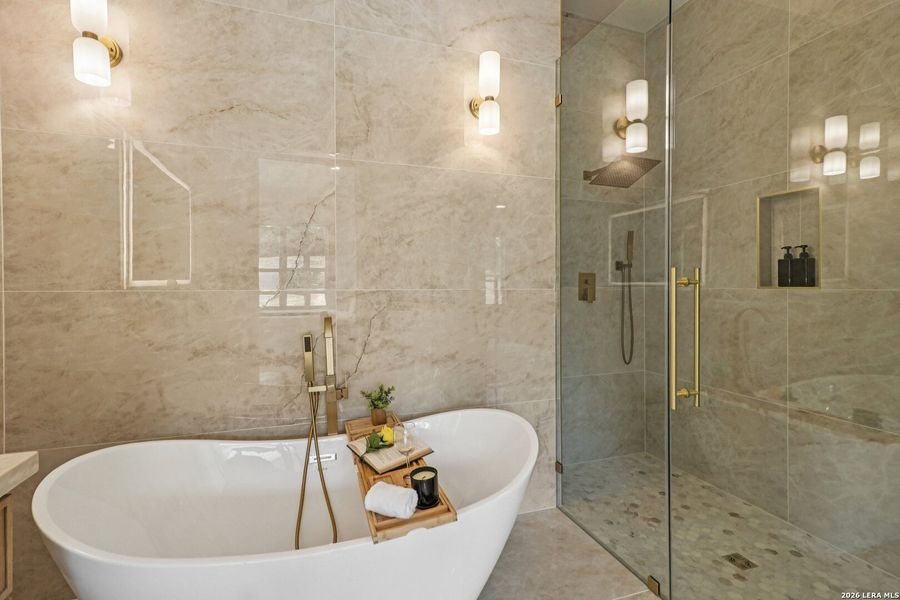 Furnished interior view inside a new home in , Fischer (Image 19).