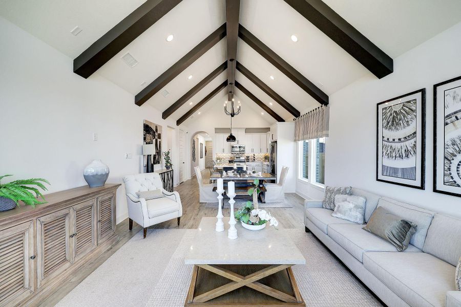 Furnished interior view inside a new home in Parmer Ranch, Georgetown (Image 10). Furnished interior view inside a new home in Parmer Ranch, Georgetown (Image 10).
