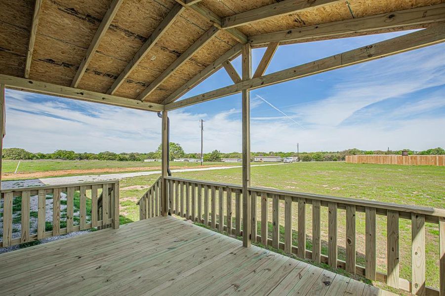 Exterior details and patio area of a home in , Sunset (Image 24).