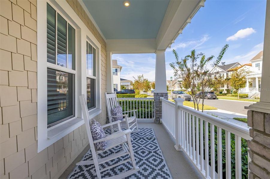 Exterior details and patio area of a home in , Celebration (Image 28).