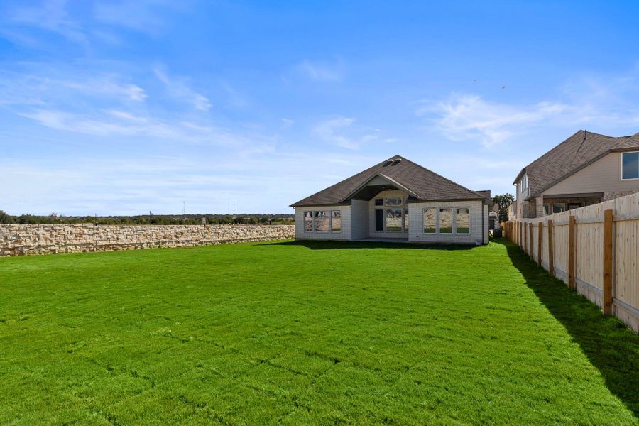 Rear of Home and Private Backyard Rear of Home and Private Backyard