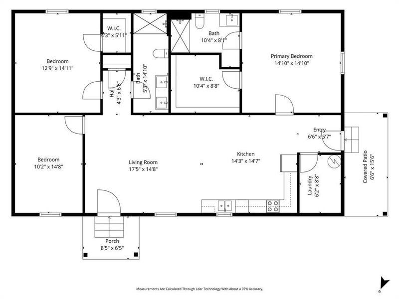 2D floor plan layout of this home in , Quinlan, TX (Image 4). 2D floor plan layout of this home in , Quinlan, TX (Image 4).