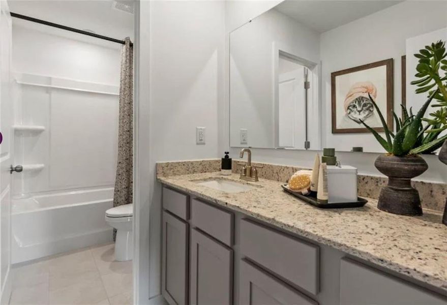 Furnished interior view inside a new home in Reserve at Gum Springs, Jefferson (Image 29).